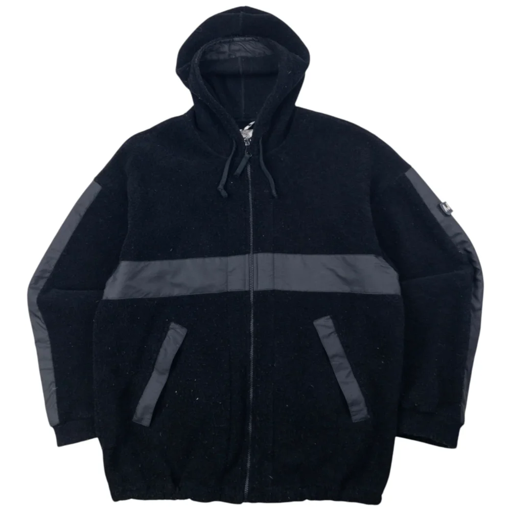 Vintage Armani Jeans Zip Up Fleece Jacket Size M