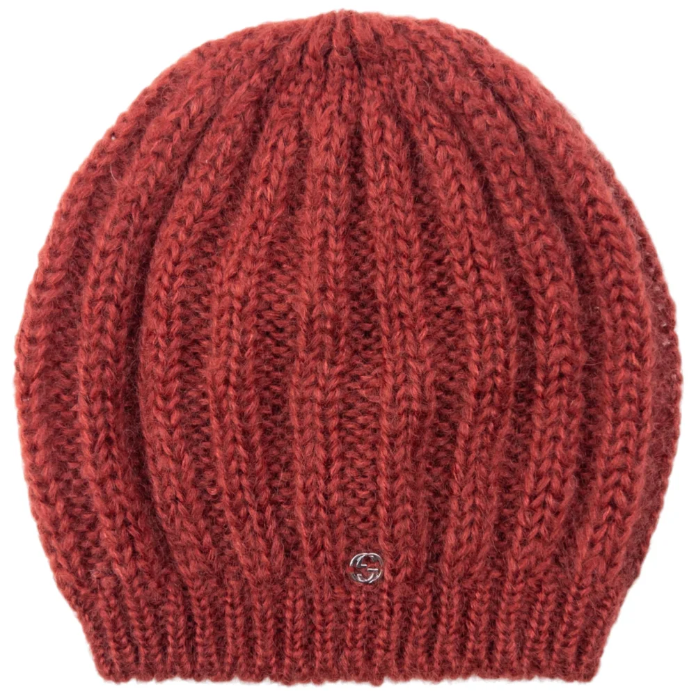 Vintage 2000s Gucci Wool Knit Beanie Hat