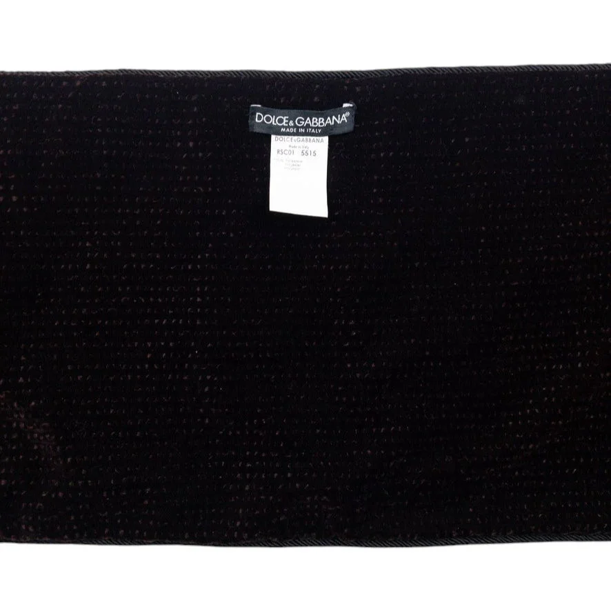 Vintage Dolce & Gabbana Velour Scarf - 4