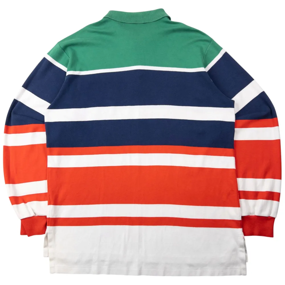 Vintage 90s Polo Ralph Lauren Striped Long Sleeve Polo Shirt Size XL - 2