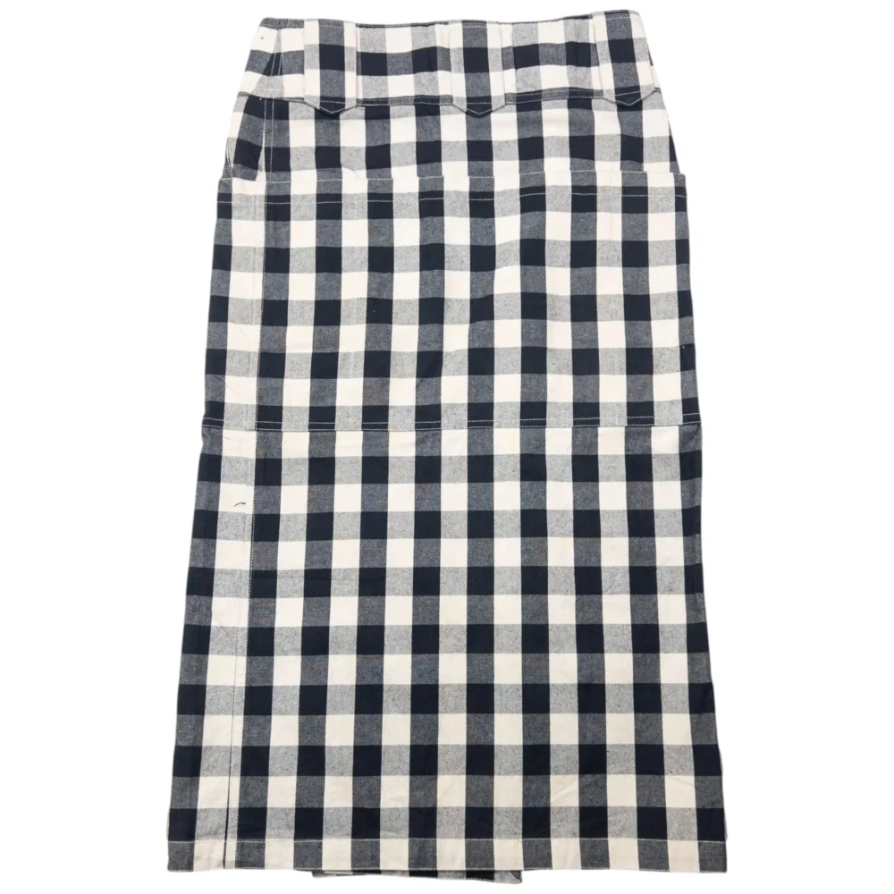 Vintage Issey Miyake Checkered Wrap Skirt Womens Size W30 - 3