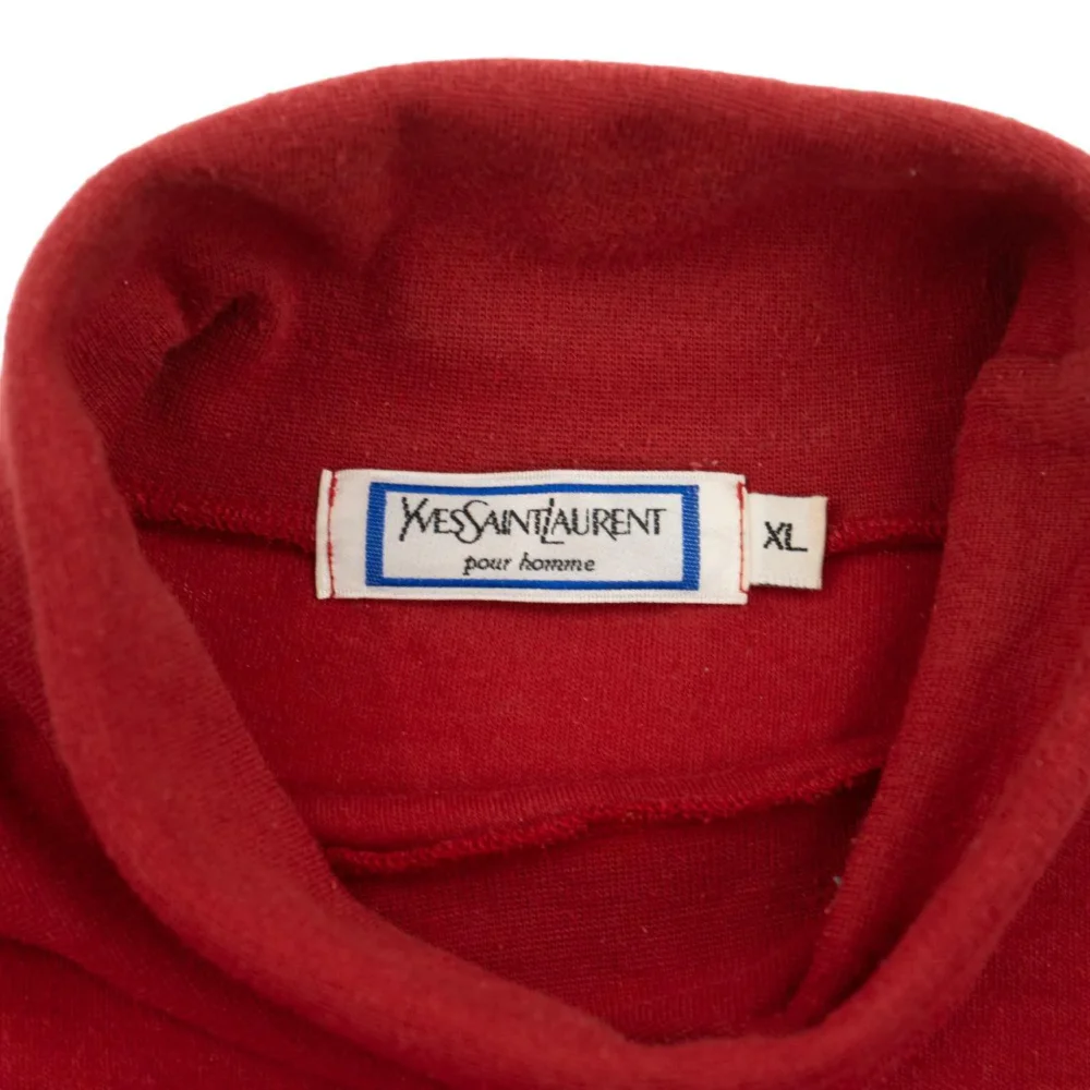 Vintage YSL Yves Saint Laurent Turtleneck Jumper Size XL - 4