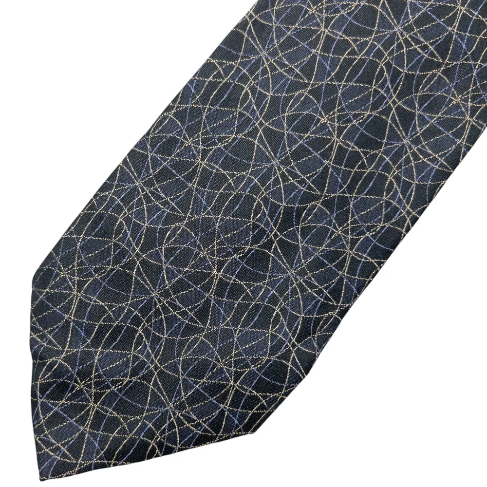 Vintage 90s Issey Miyake Pattern Silk Tie - 5