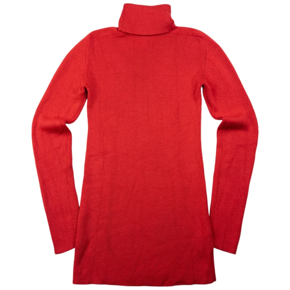 Vintage Yohji Yamamoto Knitted Wool Turtleneck Jumper Womens Size M - 2