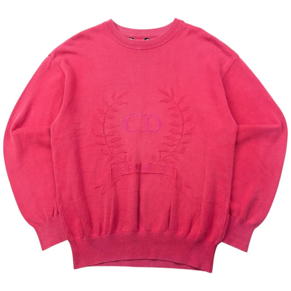 Vintage 90s Dior Sports Embroidered Jumper Size M