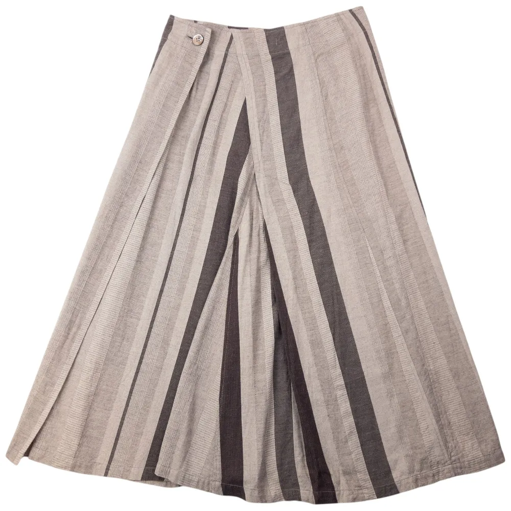 Vintage 90s Plantation By Issey Miyake Striped Skirt Womens Size W27