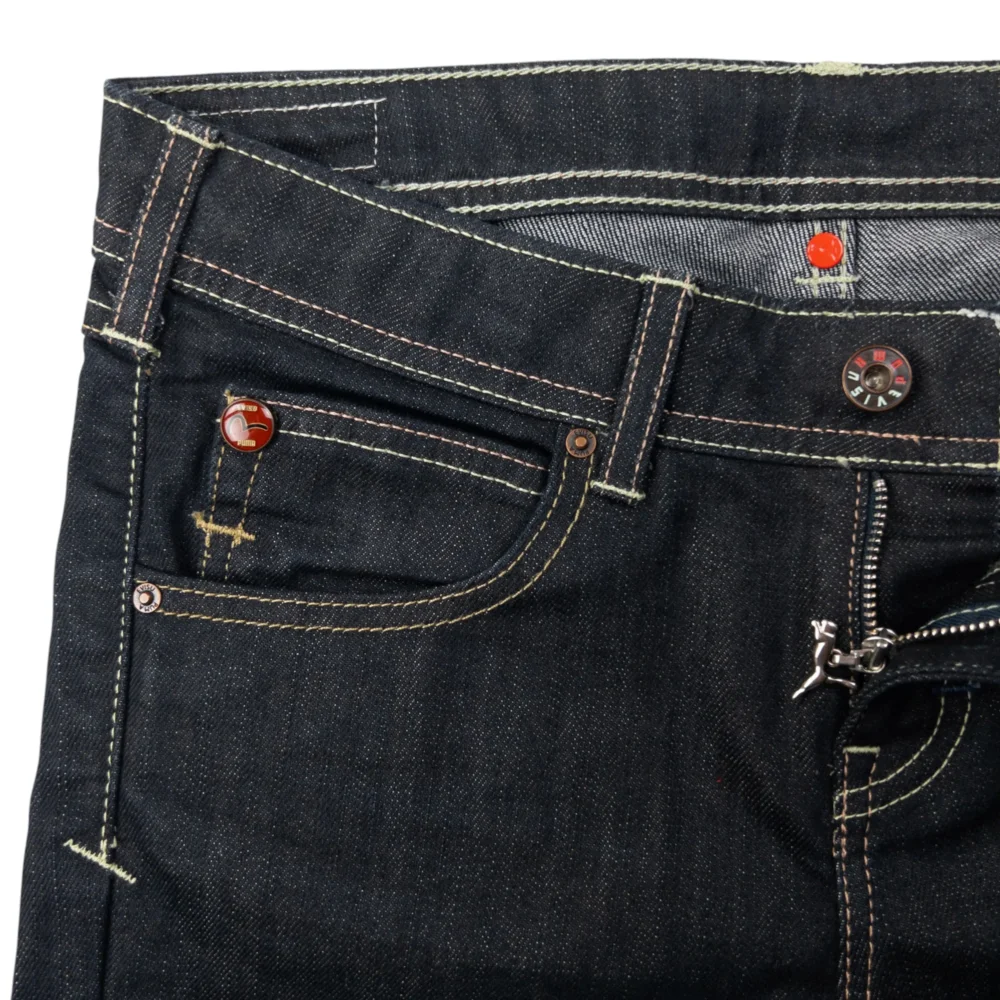 Vintage Puma X Evisu Double Gull Japanese Denim Jeans Size W29 - 5