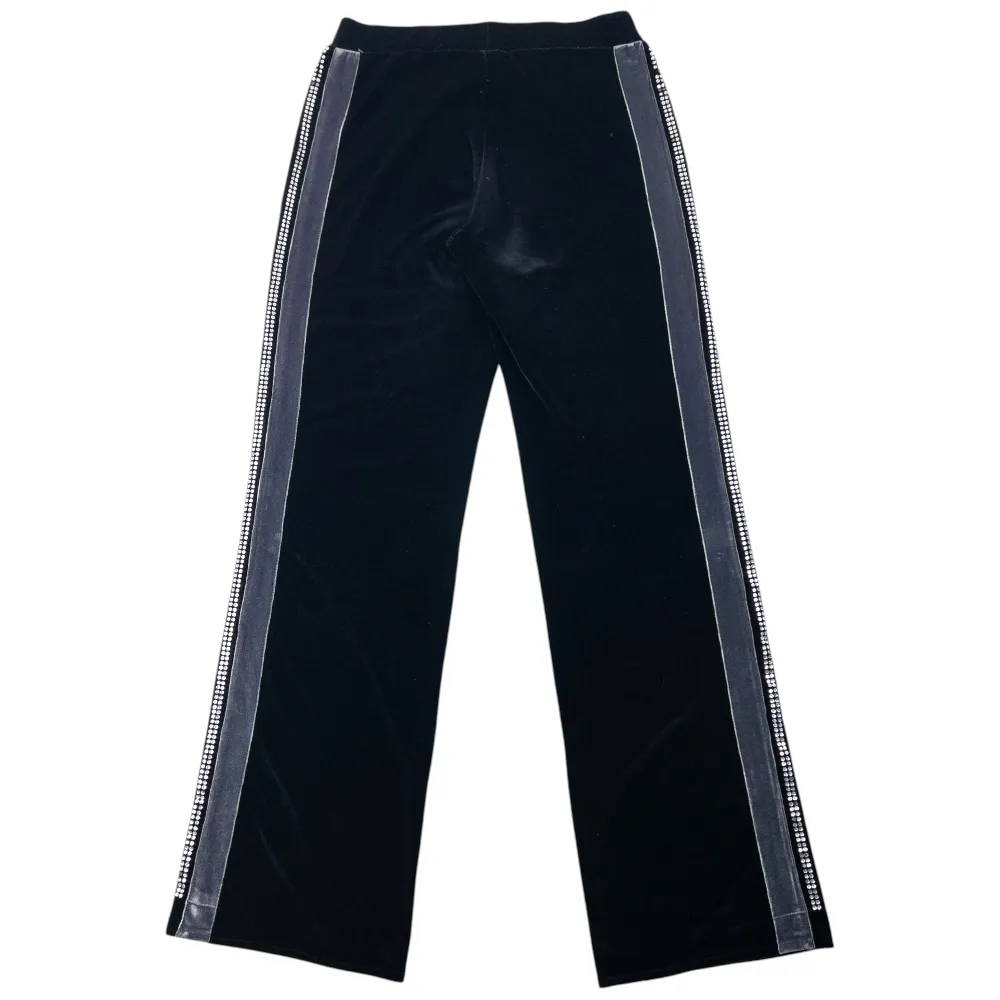 Vintage 2009 Dolce & Gabbana Velour Diamonte Tracksuit Bottoms Size L