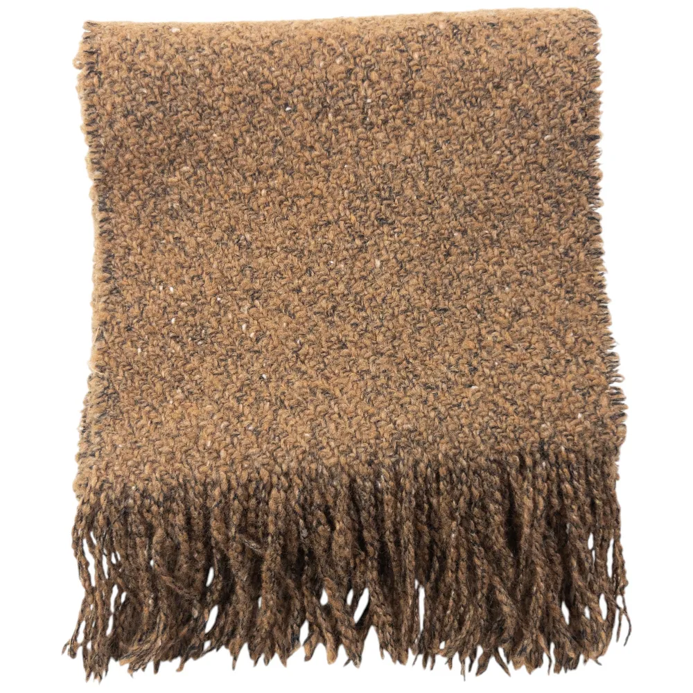 Vintage Burberry Wool Tassel Scarf - 4