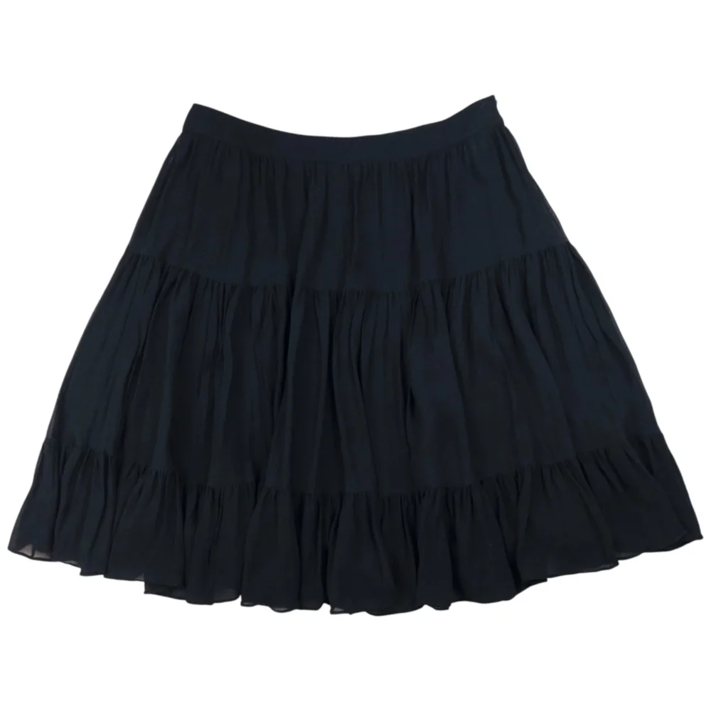 Vintage Giorgio Armani Tiered Skirt Womens Size W32 - 2