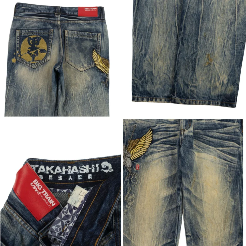 Vintage Phoenix Warrior Japanese Denim Jeans Size W32 - 4