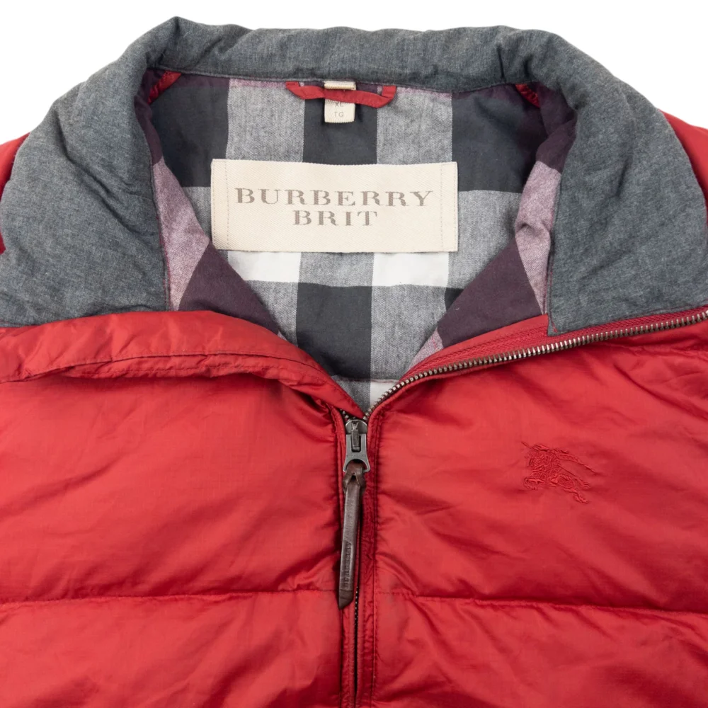 Vintage Burberry Brit Zip Up Puffer Gilet Size XL - 3