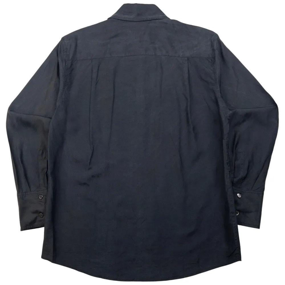 Vintage Gucci Long Sleeve Button Up Silk Shirt Size M - 2