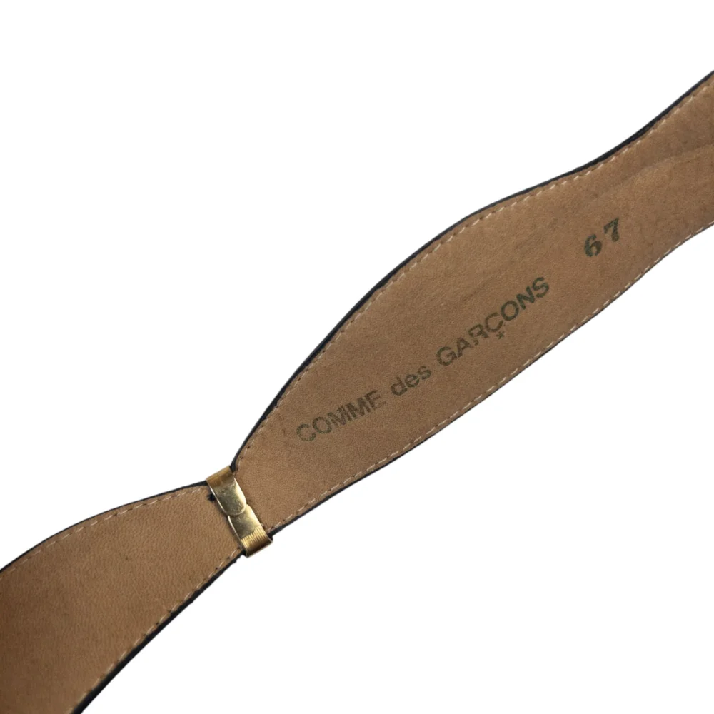 Vintage Comme Des Garçons Leather Belt Size W26 - 5