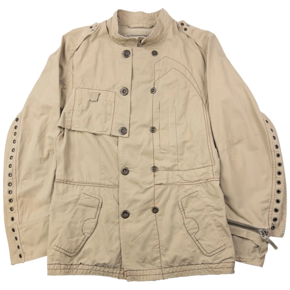 Vintage 2000s Marithe + Francois Girbaud Button Up Eyelet Jacket Womens Size L