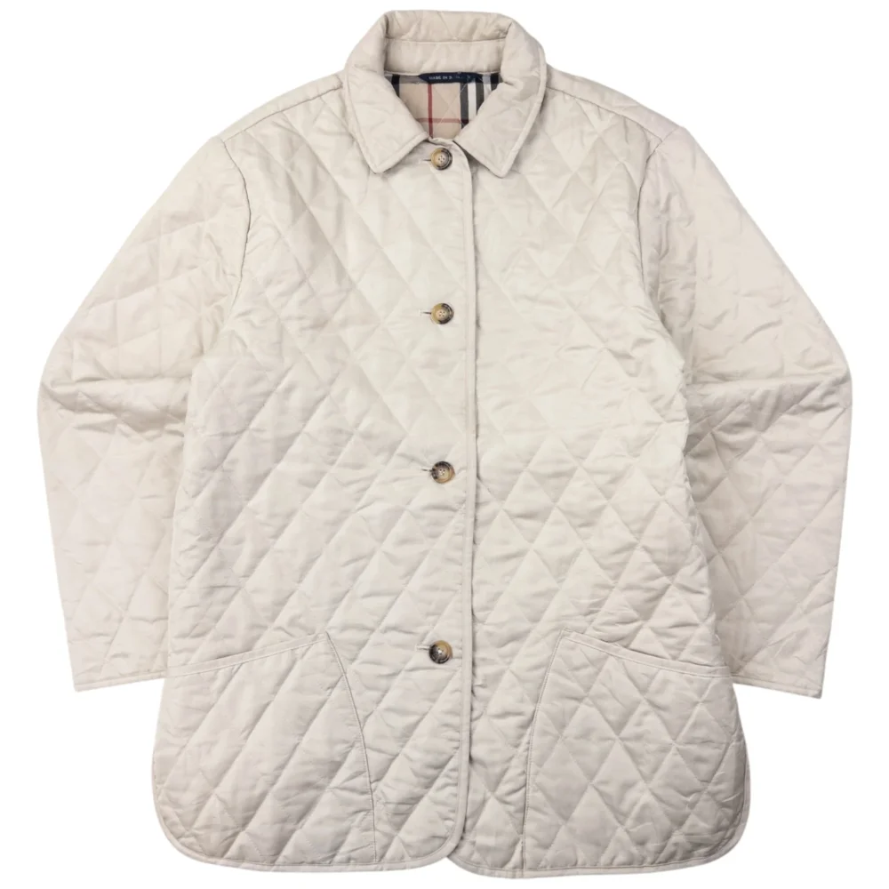 Vintage Burberry Nova Check Lined Quilted Jacket Womens Size L