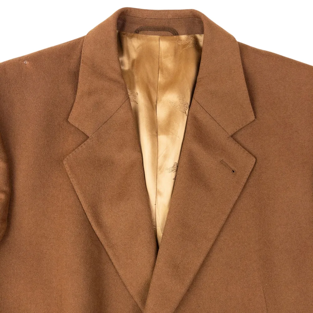 Vintage 90s Burberry Cashmere Longline Jacket Size XL - 3