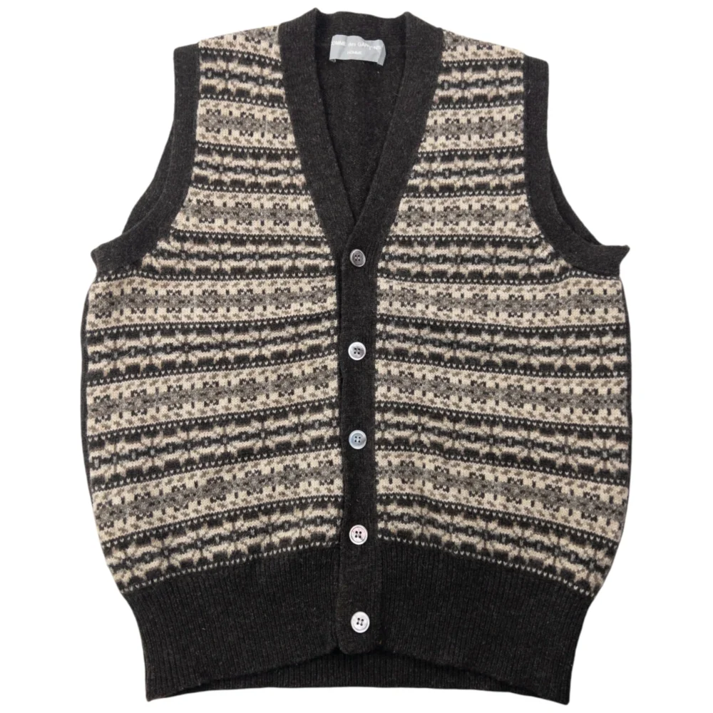 Vintage 90s Comme Des Garçons HOMME Button Up Sweater Vest Size S