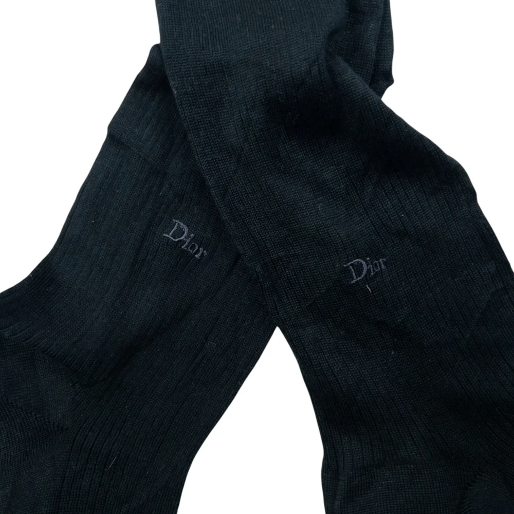 Vintage 2000s Dior Monsieur Embroidered Socks - 5