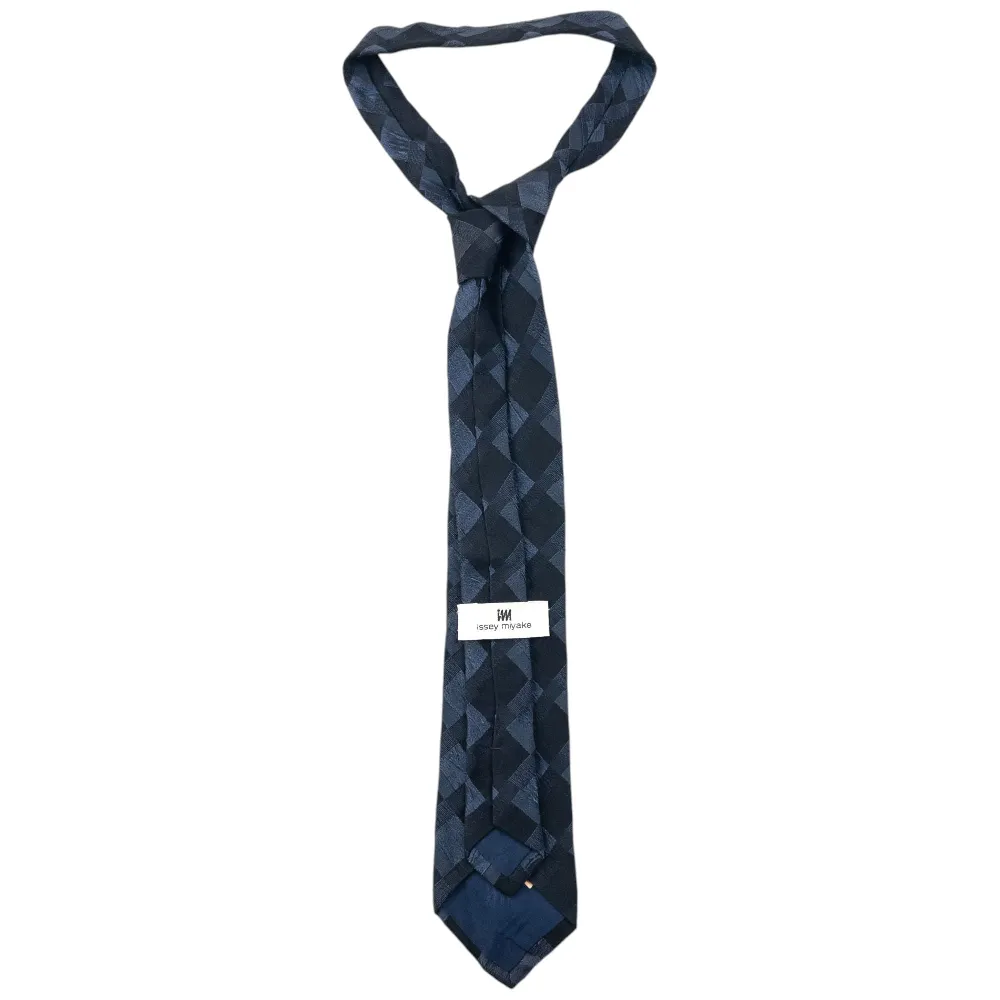 Vintage 90s Issey Miyake Pattern Silk Tie - 2
