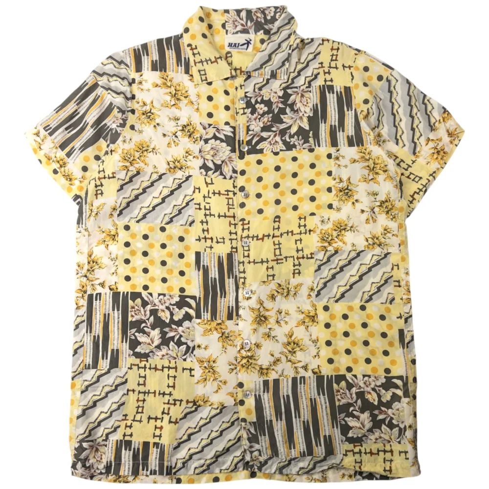 Vintage Hai Sporting Gear By Issey Miyake Short Sleeve Button Up Shirt Size M