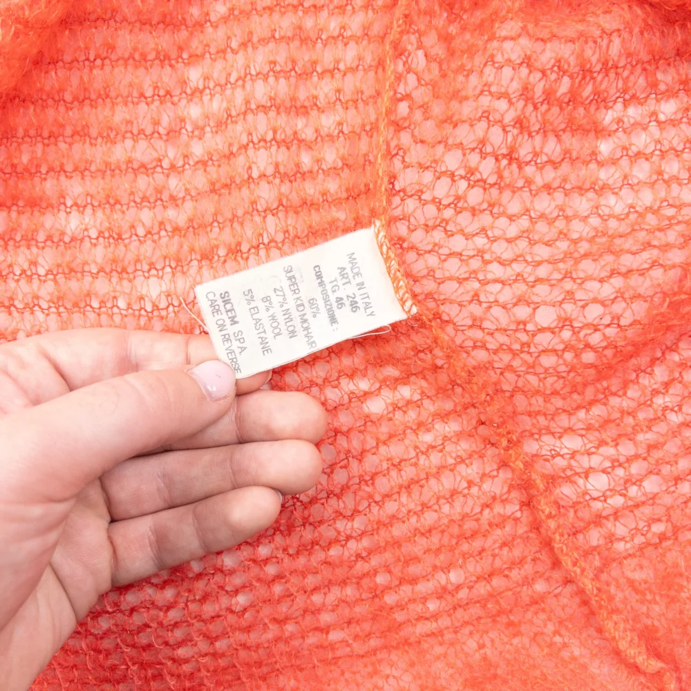 Vintage 80s Emporio Armani Mohair Knit Jumper Size XL - 4