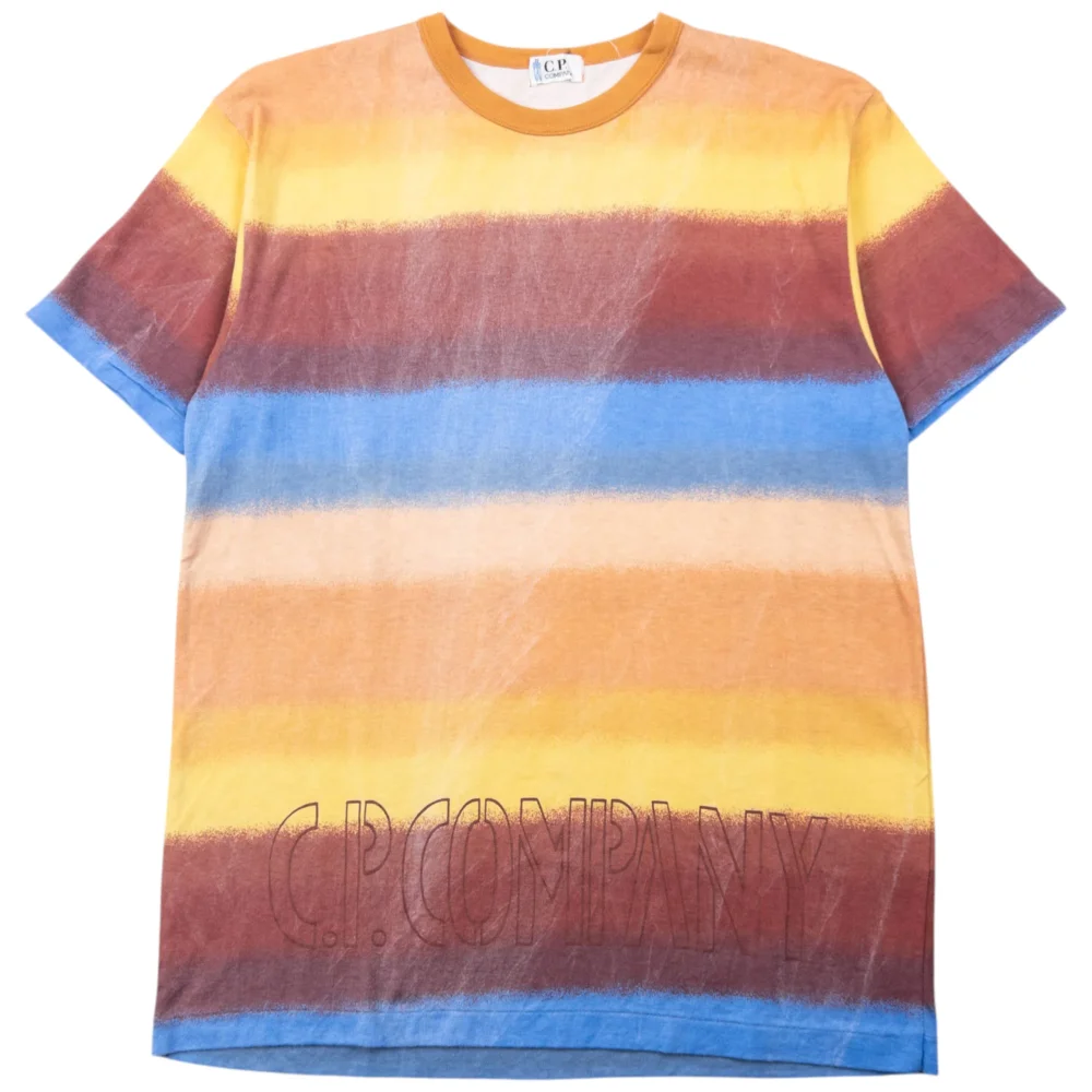 Vintage 80s CP Company Striped T Shirt Size XS