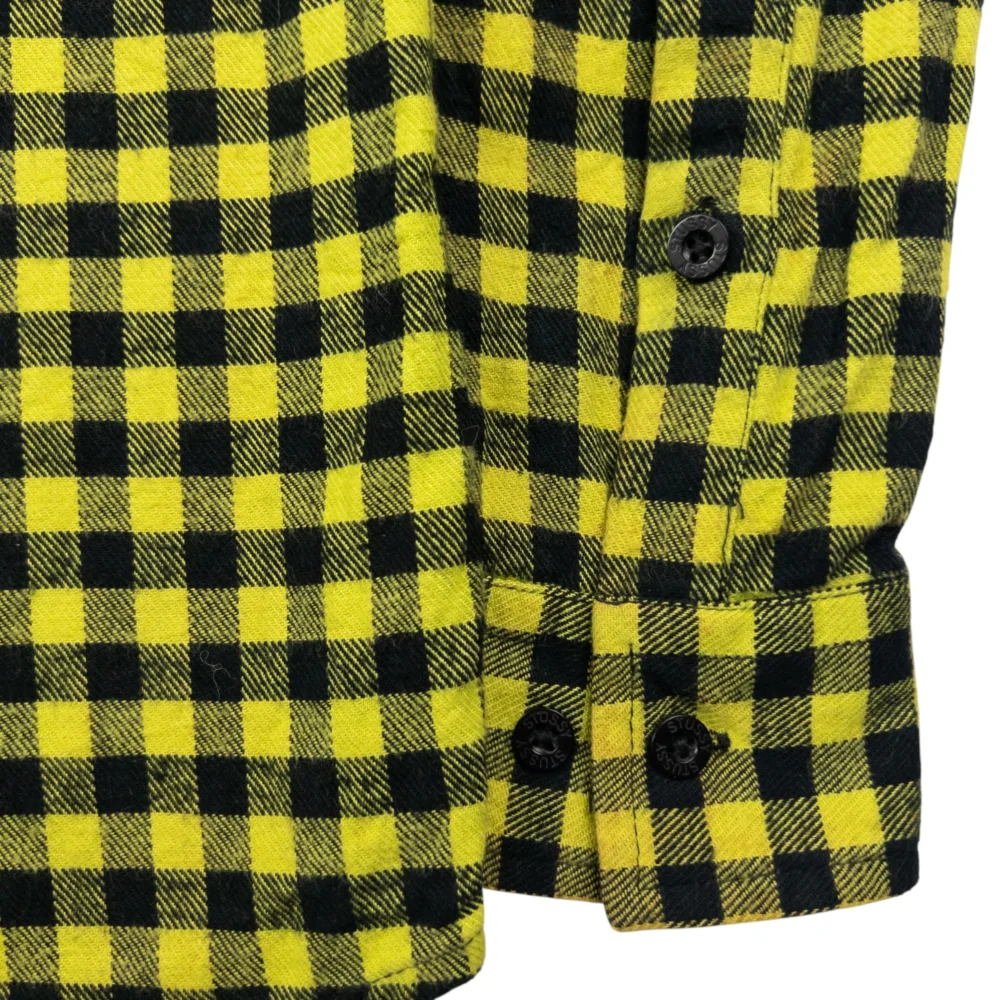 Vintage Stussy Checkered Long Sleeve Button Up Shirt Size M - 3