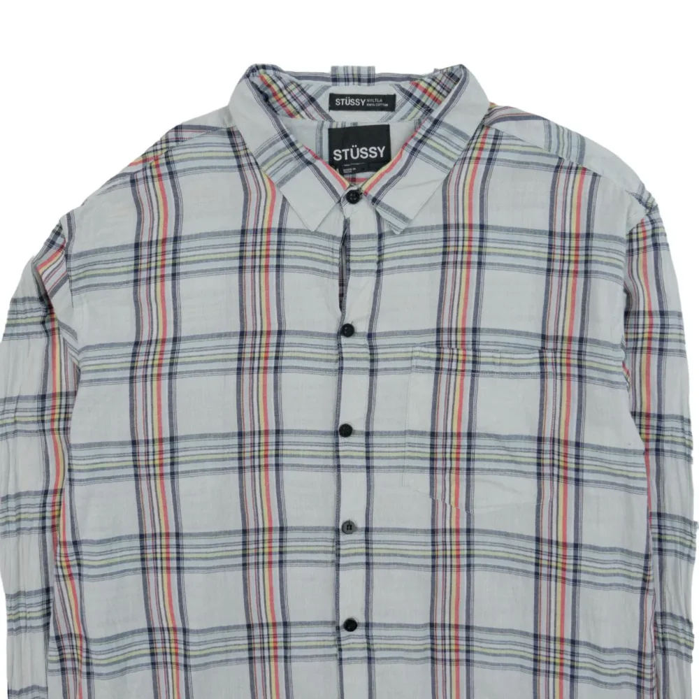 Vintage Stussy Checkered Shirt Size L - 3