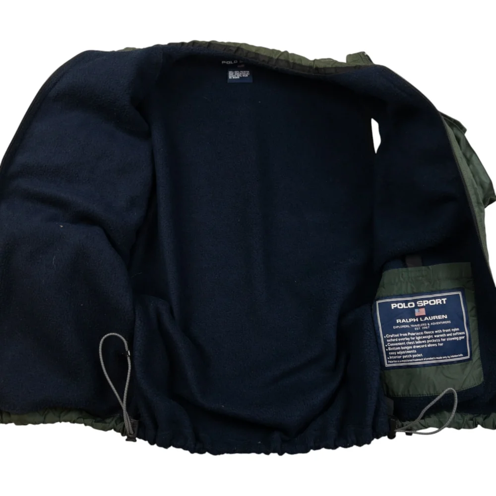 Vintage Polo Sport Ralph Lauren Zip Up Cargo Gilet Size S - 5