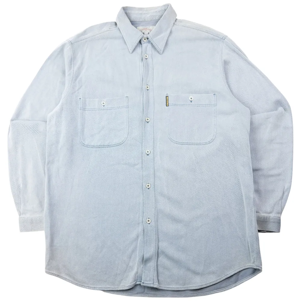 Vintage 90s Armani Jeans Long Sleeve Button Up Shirt Size L