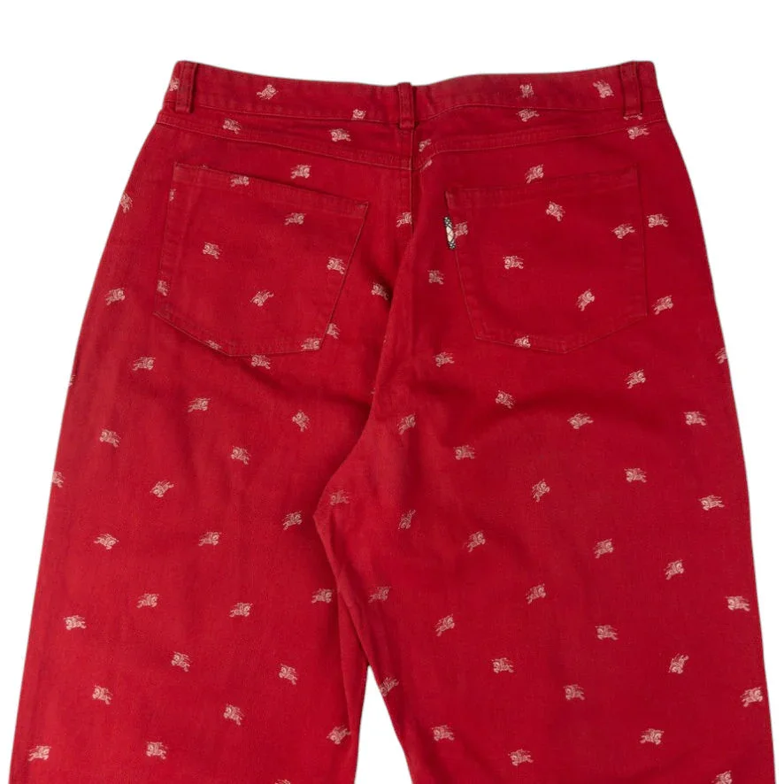 Vintage Burberry Monogram Trousers Size W31 - 3