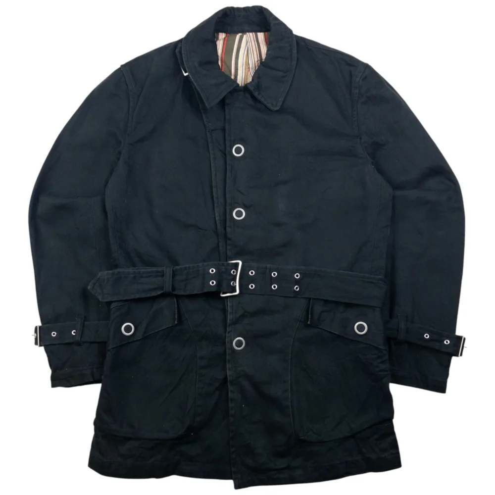 Vintage PPFM Belted Button Up Jacket Size M