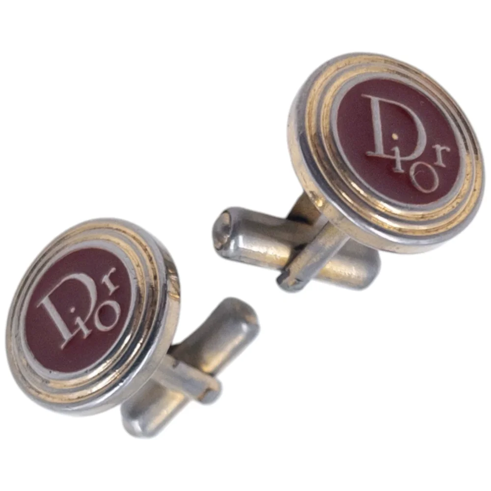 Vintage 90s Dior Embossed Cufflinks