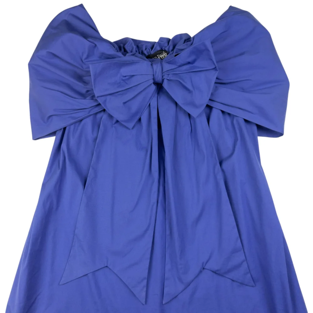 Vintage Jean Paul Gaultier Off-Shoulder Bow Dress Womens Size L - 2