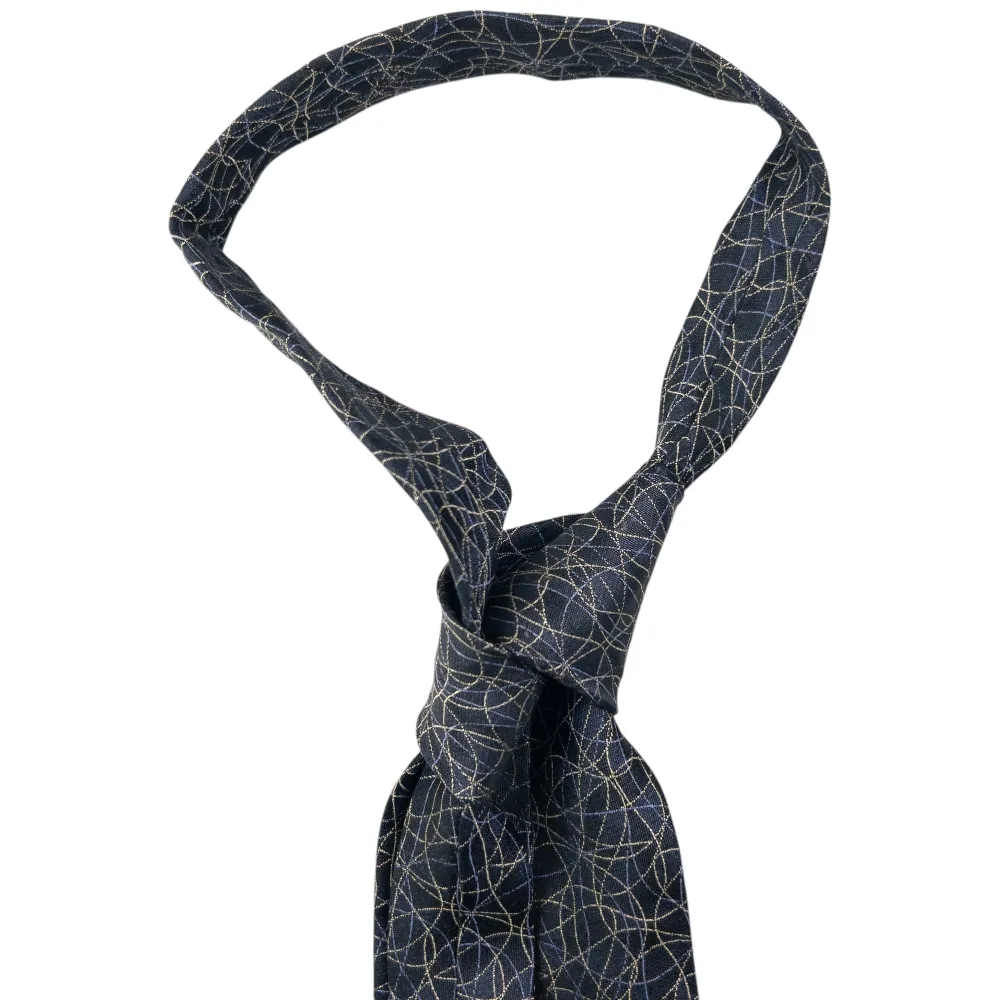 Vintage 90s Issey Miyake Pattern Silk Tie - 3