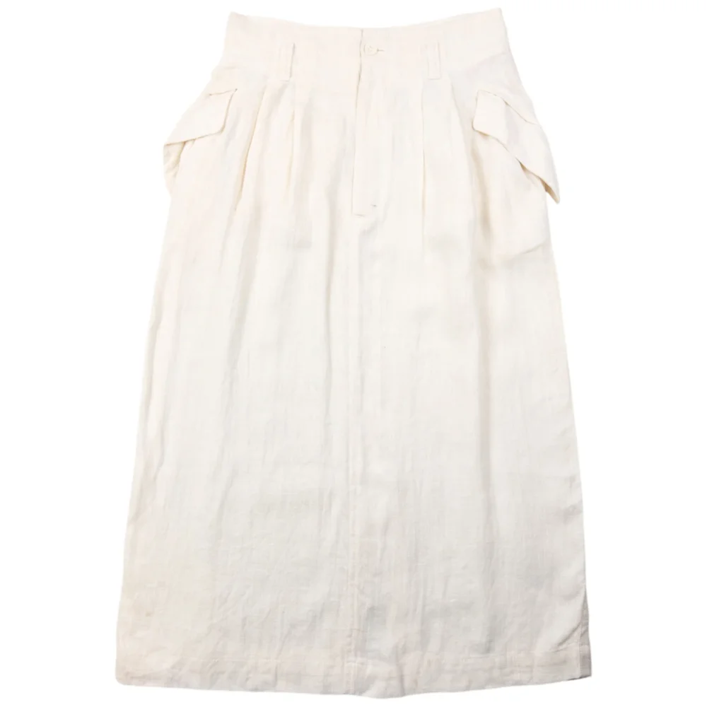 Vintage 90s Hai Sporting Gear By Issey Miyake Linen Skirt Womens Size W27