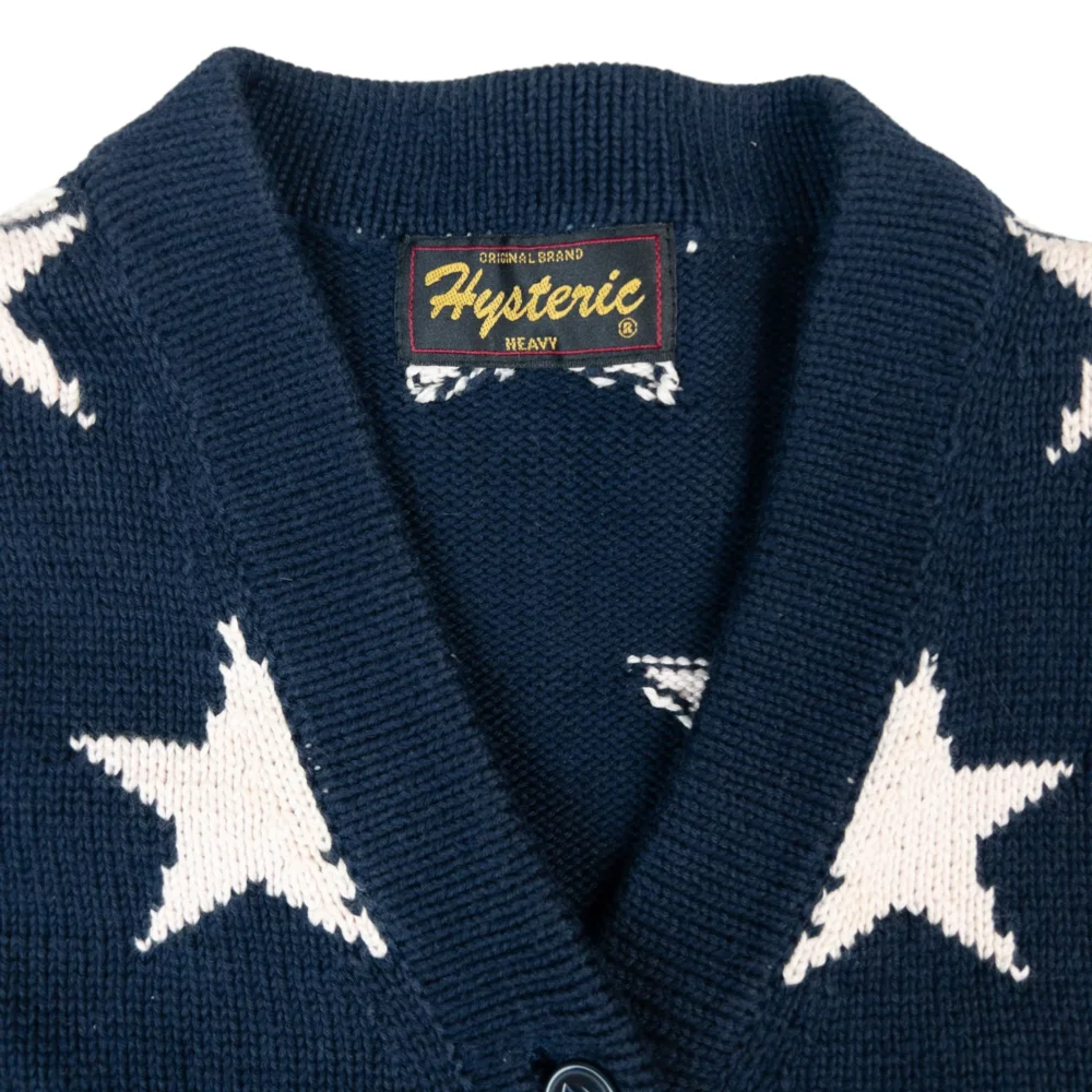 Vintage Hysteric Glamour USA Chunky Knit Cardigan Women's Size M - 3