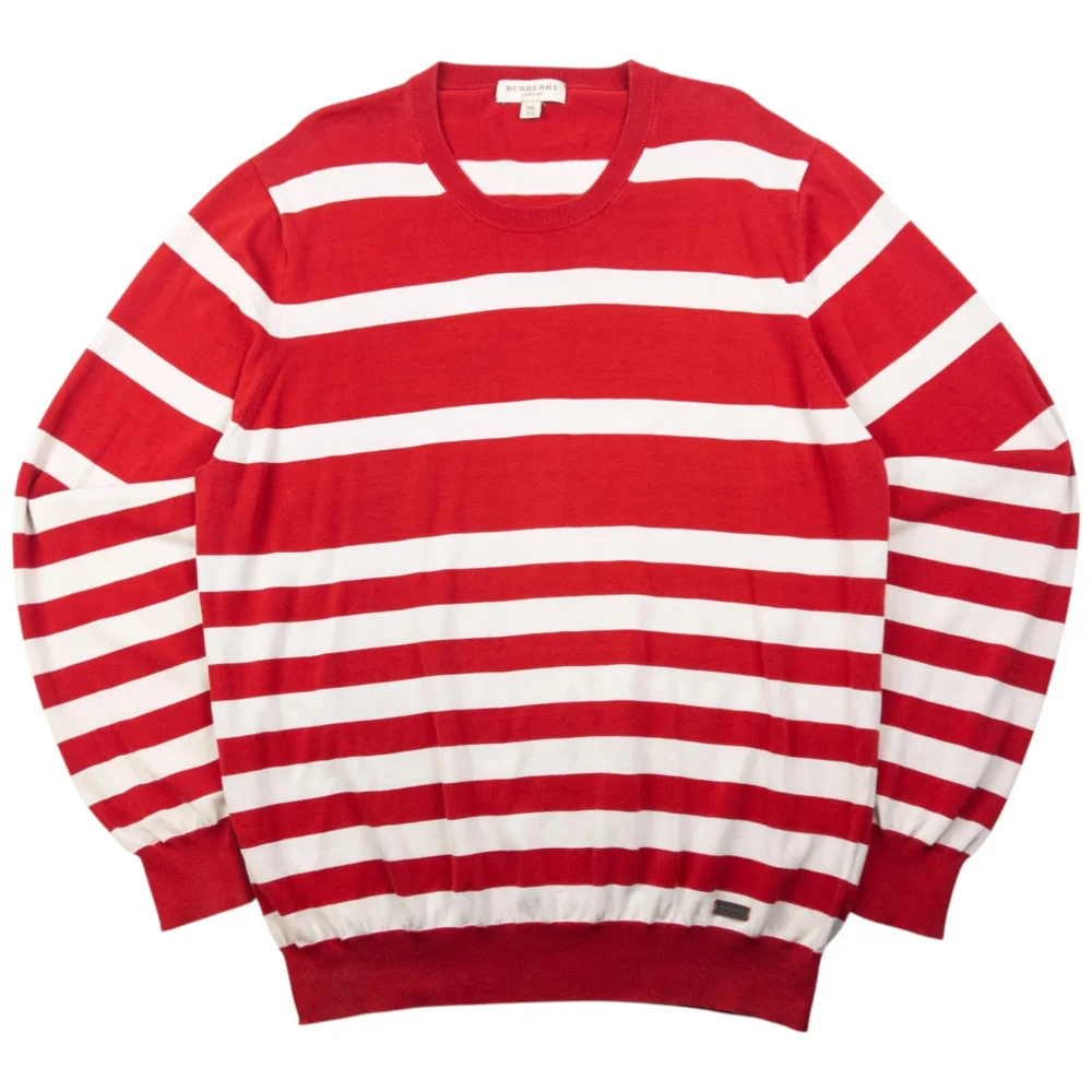 Vintage Burberry Striped Jumper Size XL