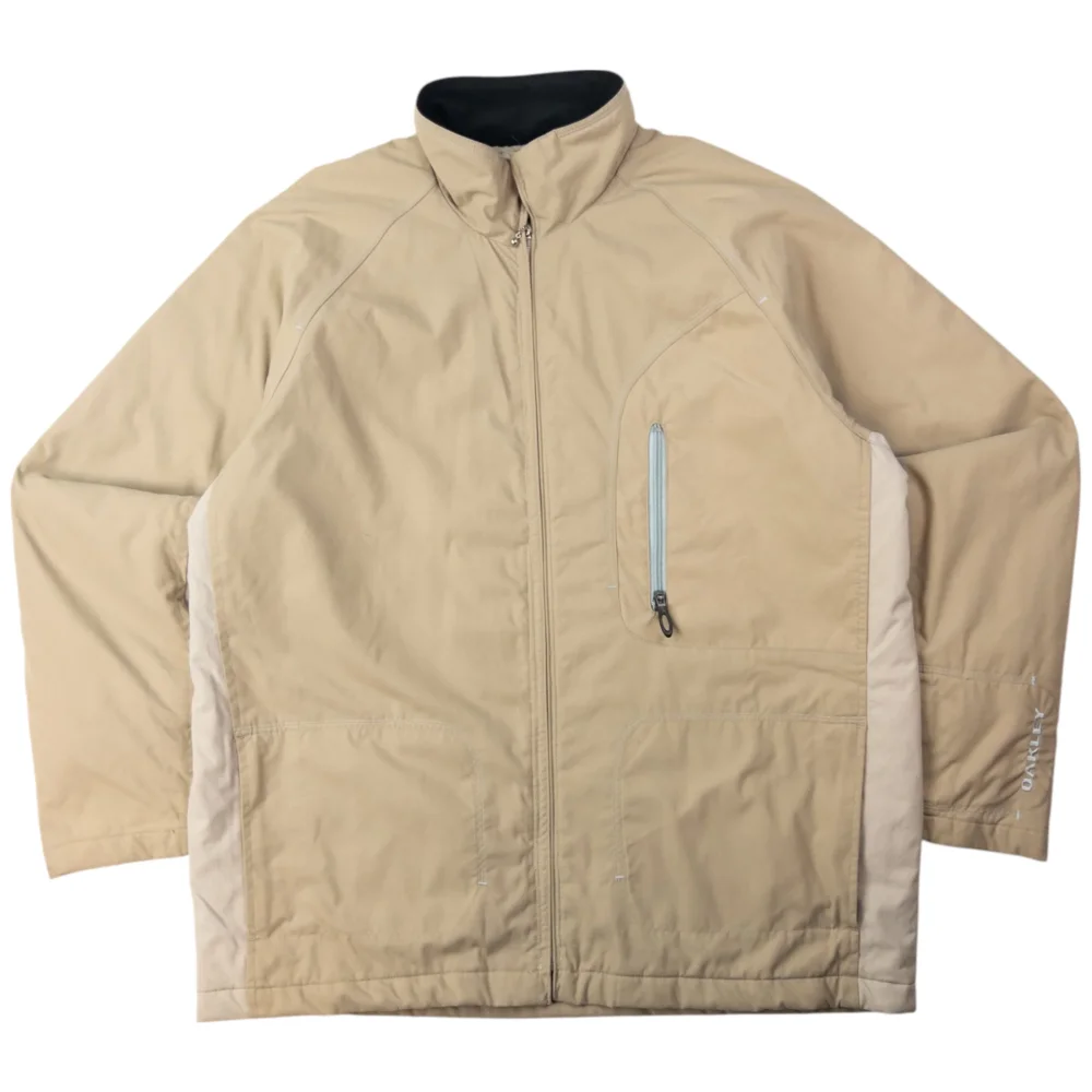 Vintage Oakley Zip Up Padded Jacket Size XL