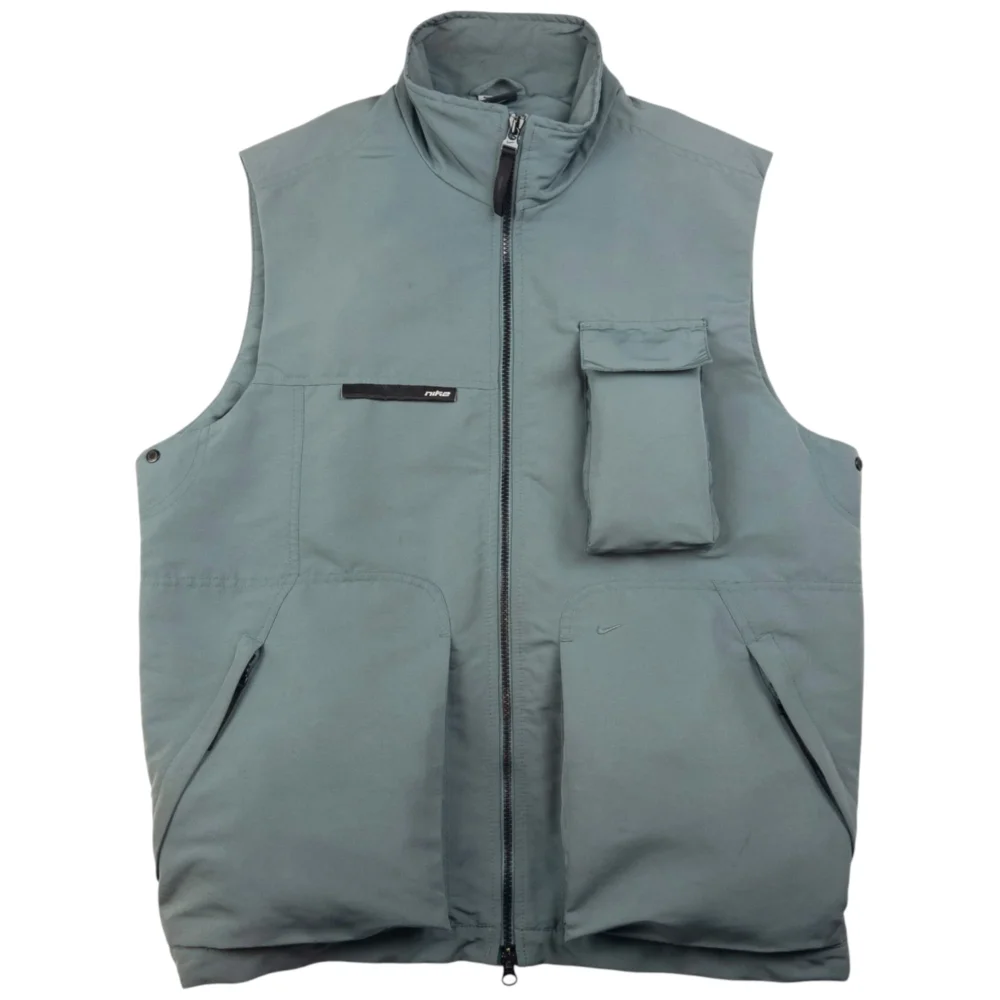 Vintage Nike Zip Up Cargo Gilet Size M