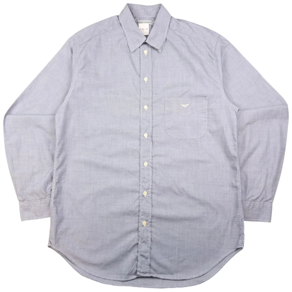 Vintage Emporio Armani Long Sleeve Button Up Shirt Size L