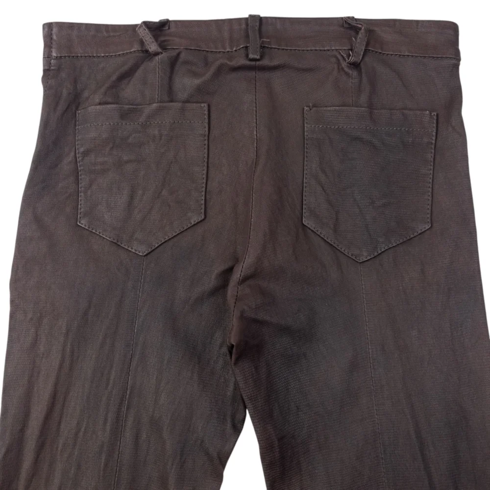 Vintage Giorgio Armani Leather Trousers Size W27 - 3