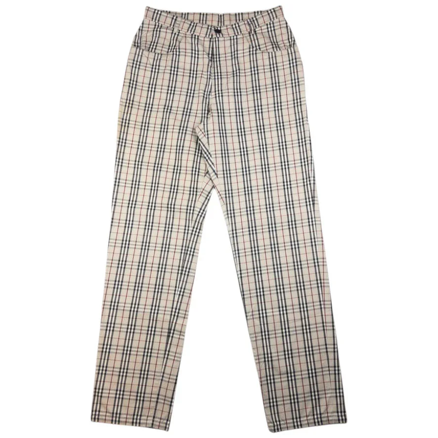 Vintage Burberry Nova Check Trousers Size W31