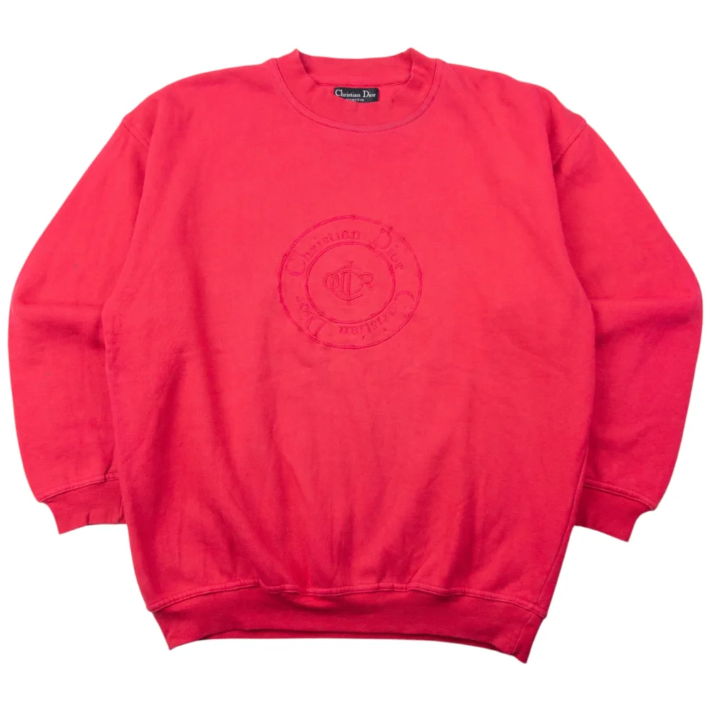 Vintage 90s Dior Monsieur Embroidered Sweatshirt Size M