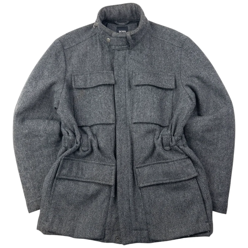 Vintage 2000s Hugo Boss Multi Pocket Wool Jacket Size M