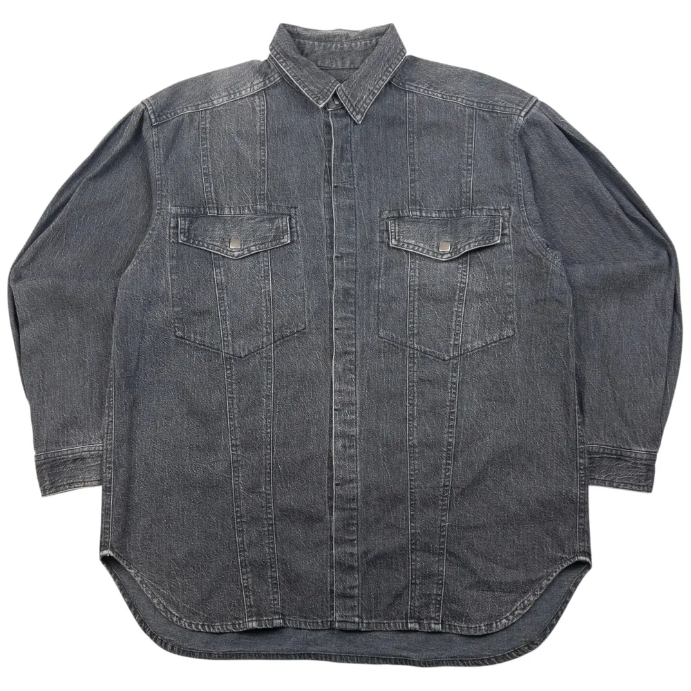 Vintage Hai Sporting Gear By Issey Miyake Button Up Denim Shirt Size M