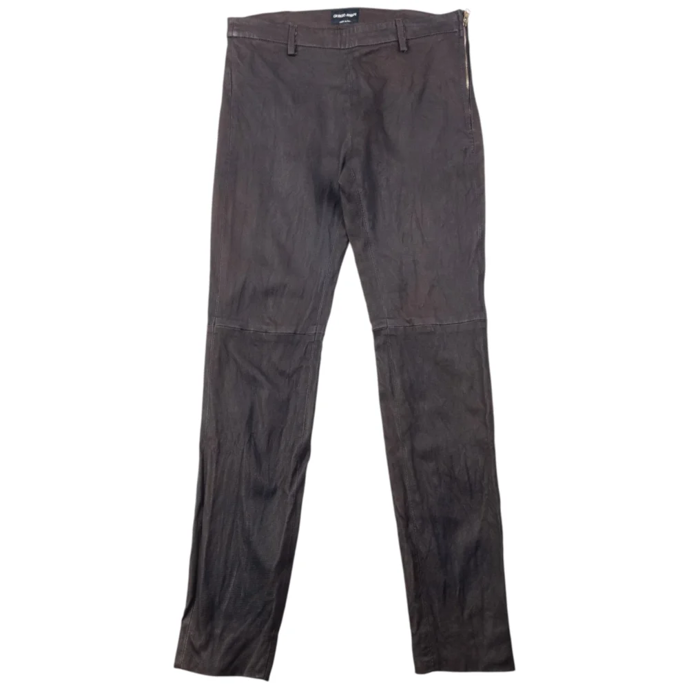 Vintage Giorgio Armani Leather Trousers Size W27