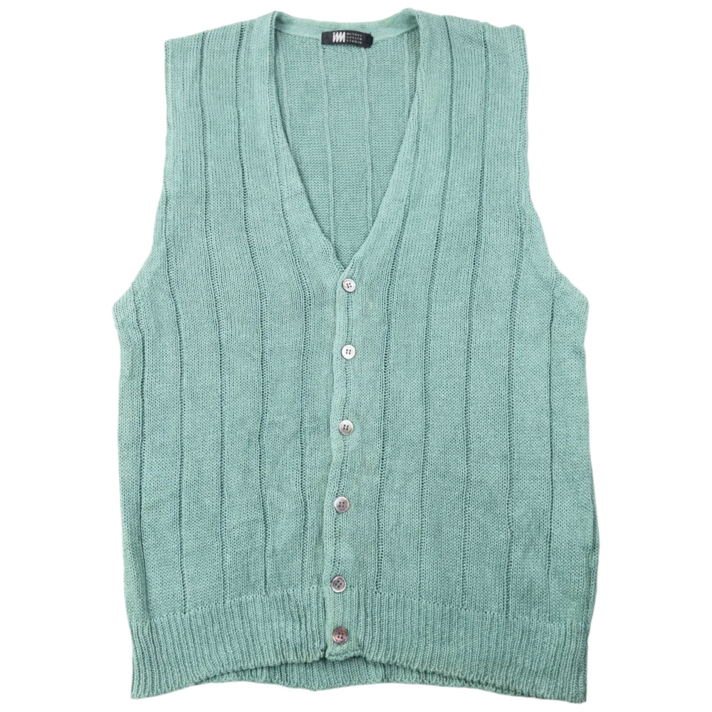 Vintage 90s Issey Miyake Button Up Sweater Vest Size L