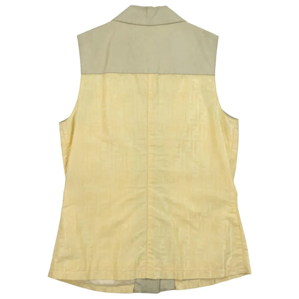 Vintage Fendi Vest Jacket Womens Size M - 2